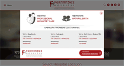 Desktop Screenshot of fernandezhospital.com